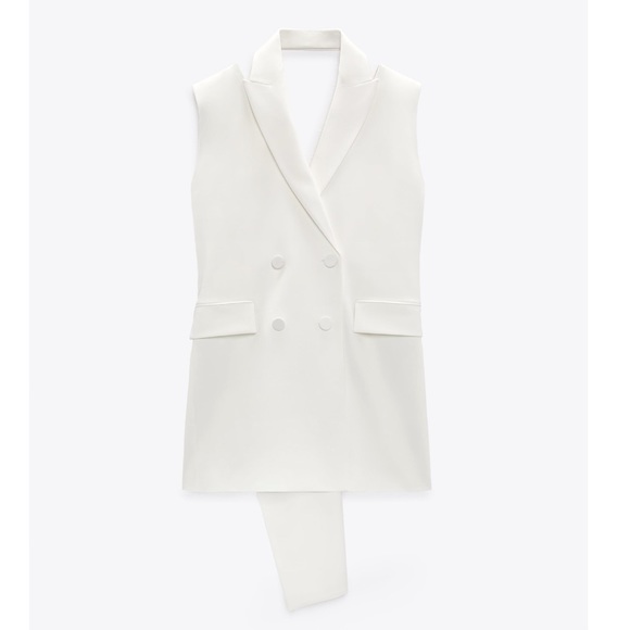 NWT Zara Limited Edition Bow Sleeveless Dress - Picture 8 of 16